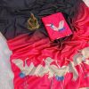 Flying Swan Crepe Silk Saree