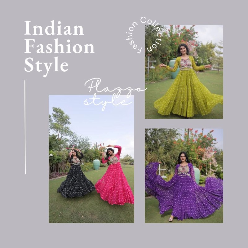 Bandhani Kutchi Patchwork Georgette Gown 1 Bandhani Kutchi Patchwork Georgette Gown