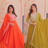 Sequins Embroidered Georgette Gown Set