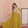 Sequins Embroidered Georgette Gown Set