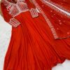 Sequins Embroidered Georgette Gown Set