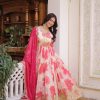 Embroidered Russian Silk Gown Set